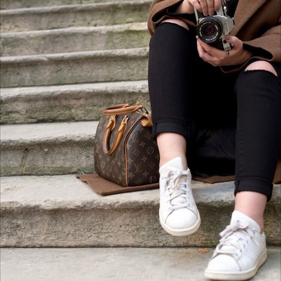 LOUIS VUITTON SPEEDY 25 HAND BAG PURSE MONOGRAM CANVAS MI0941 - Picture 14 of 15